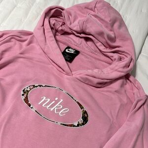 Women’s Pink Nike Hoodie with Florals